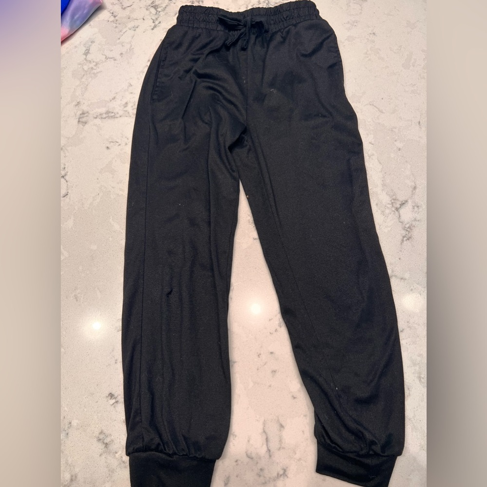 Girls black light sweatpants